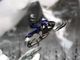 Tricks on a snowmobile