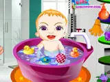Cute Baby Girl Bath