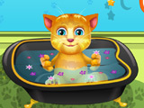 Jogue no Talking Ginger Bathing