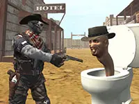 Cowboy vs Skibidi Toilets