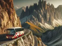 Bus In The Mountains