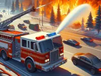 Play on Fire Truck Driving Simulator 2024