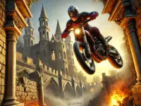 Play on Motorcycle Race Through Ruins