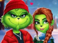 Играть на The Grinch Couple Holiday Dress Up