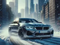 BMW M5 CS Winter Drift