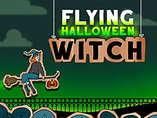 Flying Halloween Witch