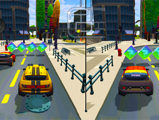 2 PLAYER CITY RACING - Play Online for Free!